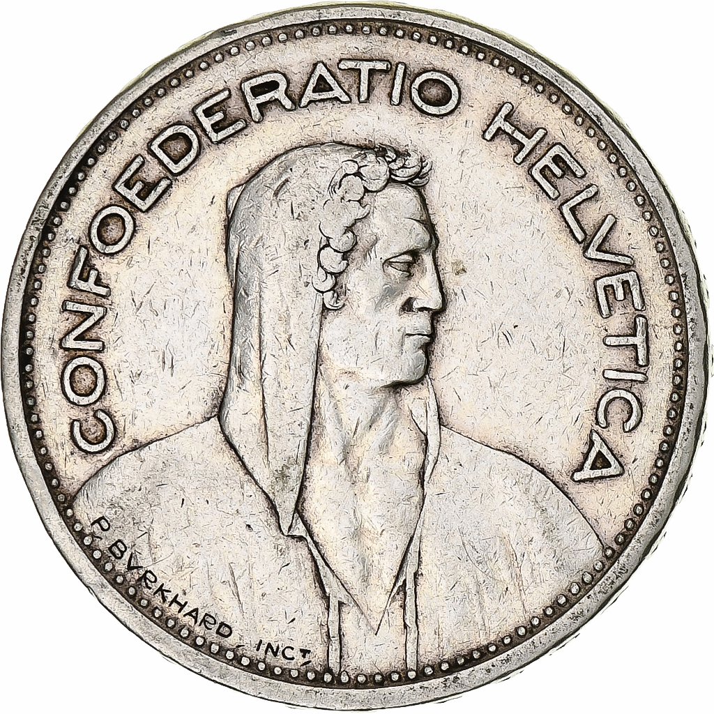Coin, Switzerland, 5 Francs, 1931, Bern, , Silver, KM:40