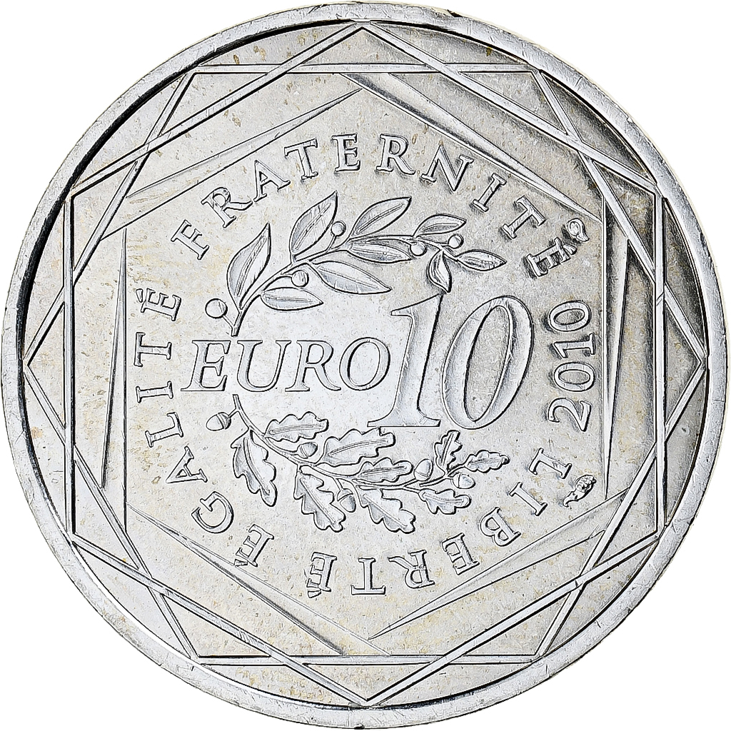 France, 10 Euro, Euros des régions, 2010, Monnaie de Paris, Bretagne, MS(63)