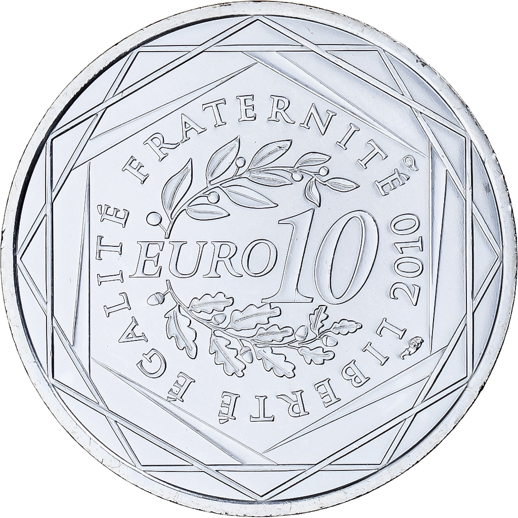 France, 10 Euro, Euros des régions, 2010, Monnaie de Paris, Poitou-Charente