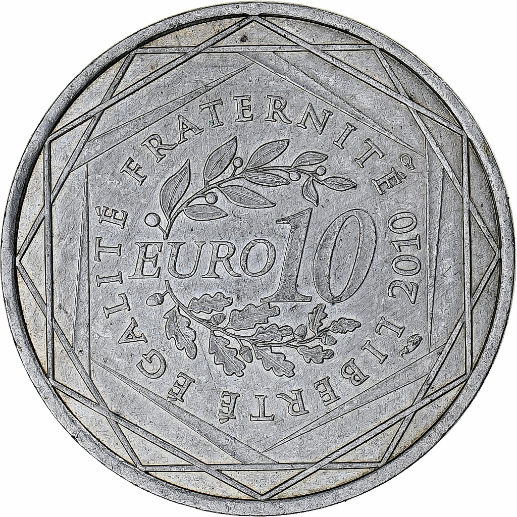France, 10 Euro, Euros des régions, 2010, Monnaie de Paris, Bretagne