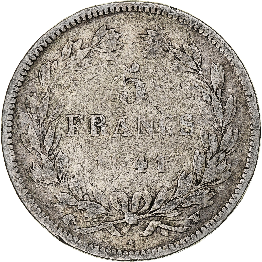 Coin, France, Louis-Philippe, 5 Francs, 1841, Lille, , Silver