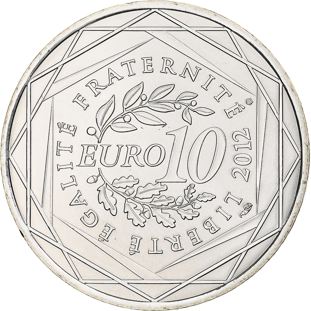 France, 10 Euro, Euros des régions, 2012, Monnaie de Paris, Franche-Comté