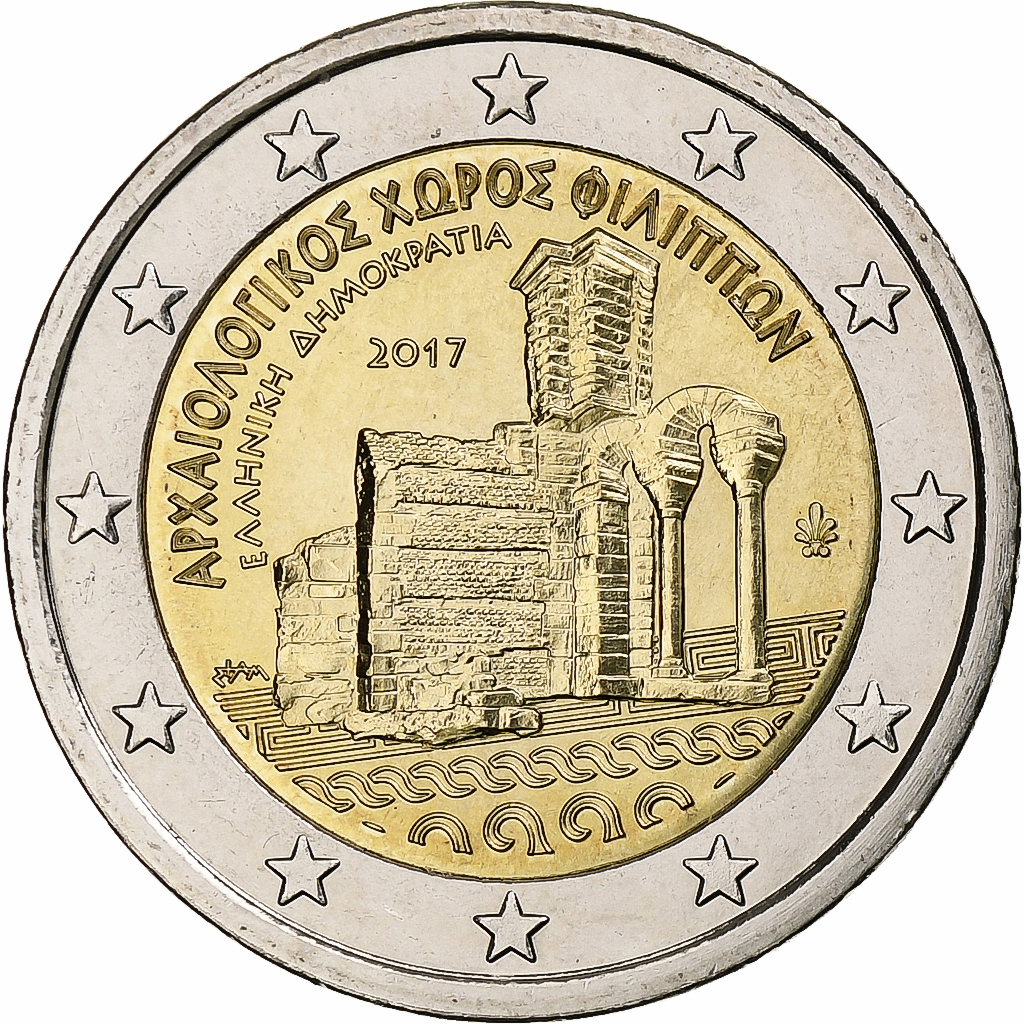 Greece, 2 Euro, Archeological Site of Philippi, 2017, , Bi-Metallic