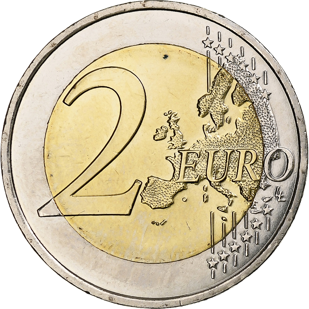 Frankreich, 2 Euro, UEFA Euro 2016, 2016, Paris, UNZ+, Bi-Metallic