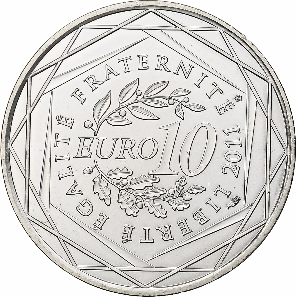 Frankreich, 10 Euro, Nord-Pas de Calais, 2011, Paris, STGL, Silber