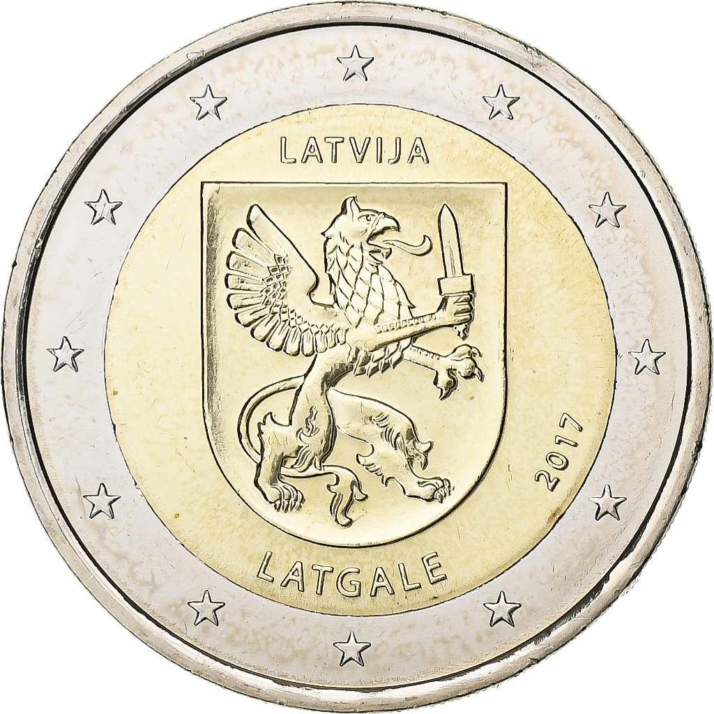 Latvia, 2 Euro, 2017, Bi-Metallic, MS(64)
