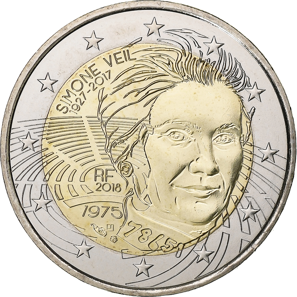 France, 2 Euro, 2018, Paris, Bi-Metallic, MS, KM:New