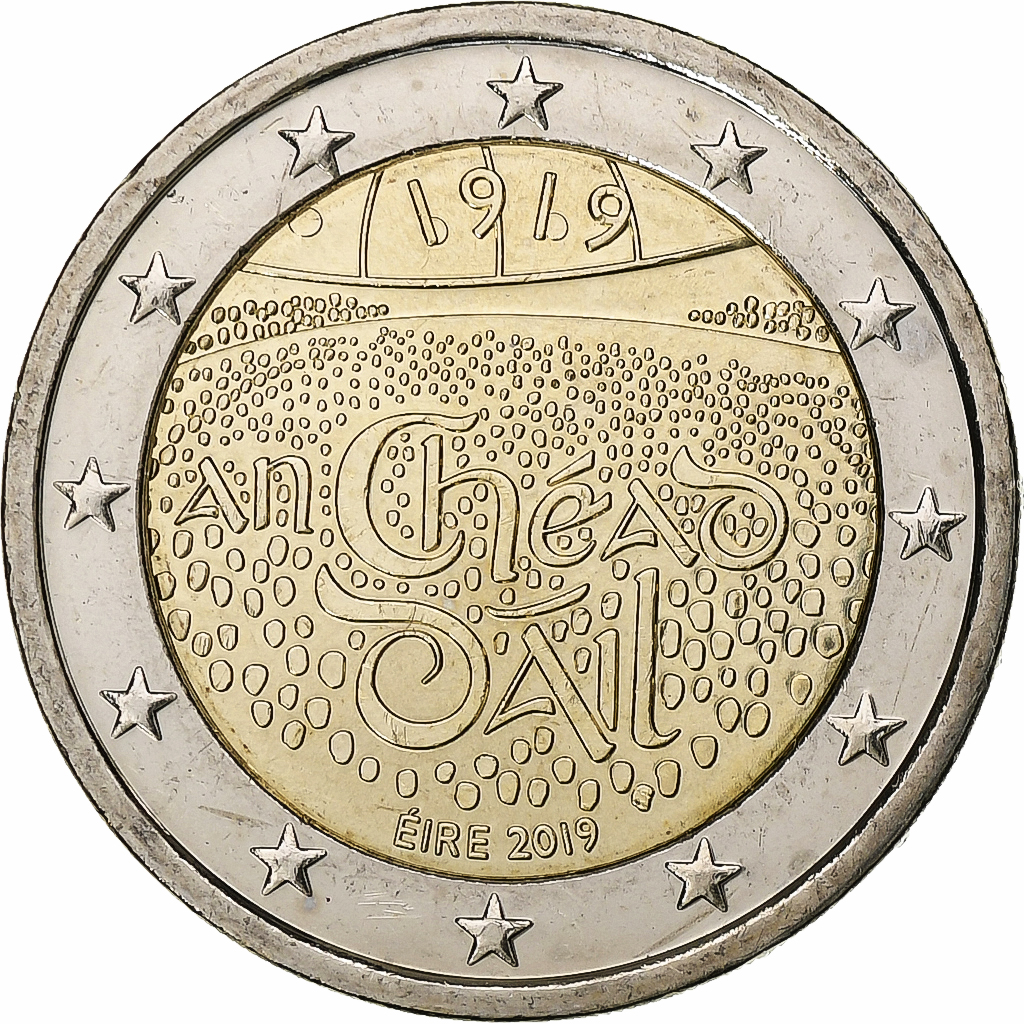 IRELAND REPUBLIC, 2 Euro, 2019, Bi-Metallic, UNZ+