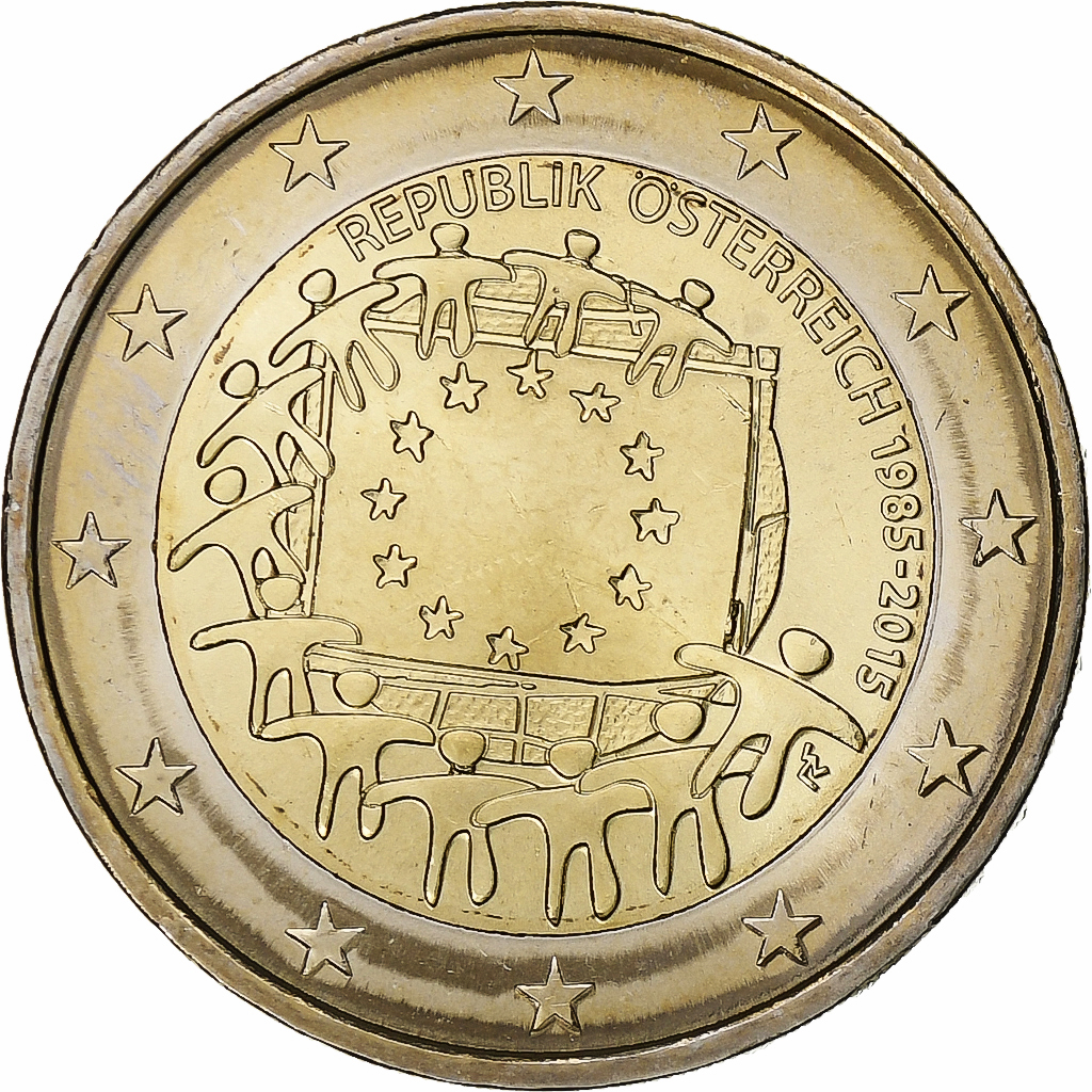 Autriche, 2 Euro, 2015, Bimétallique, SPL+