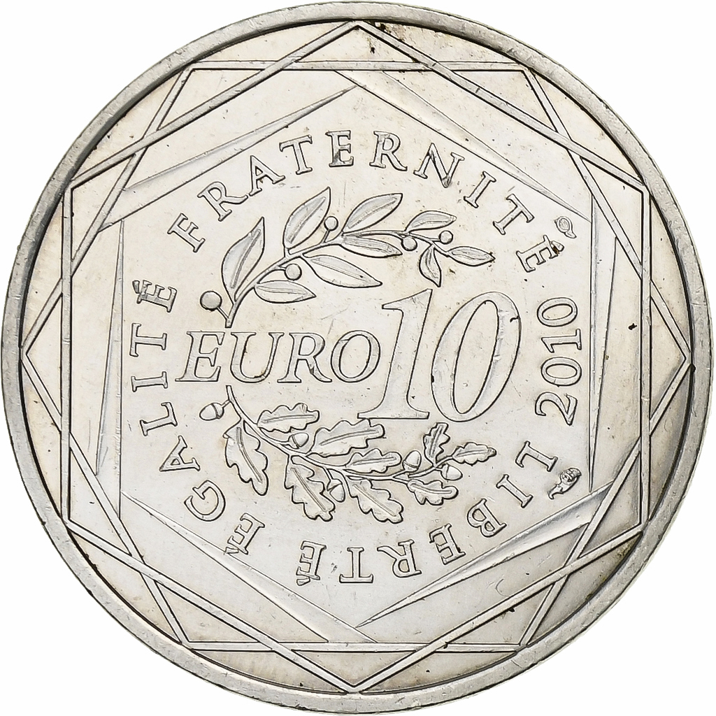 France, 10 Euro, Bretagne, 2010, Paris, Silver, , KM:1648