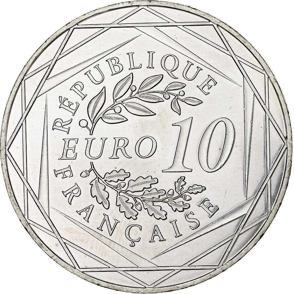 France, 10 Euro, Coq, 2015, Monnaie de Paris, Argent, SPL+