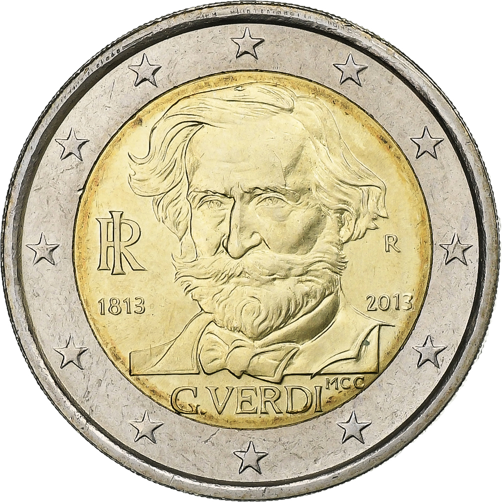 Italien, 2 Euro, 2013, Rome, Bi-Metallic, UNZ