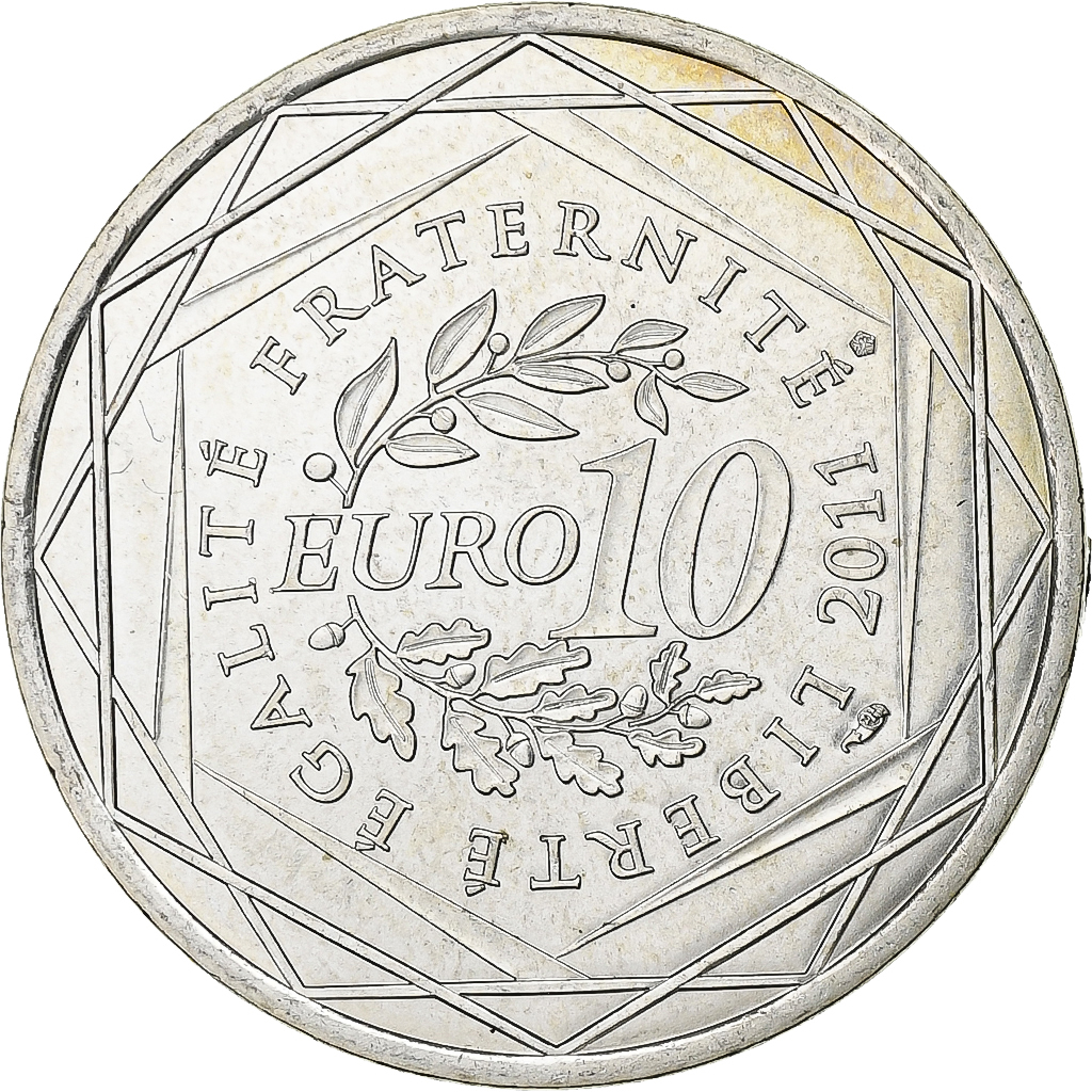 France, 10 Euro, Pays De La Loire, 2011, Paris, Silver, , KM:1746