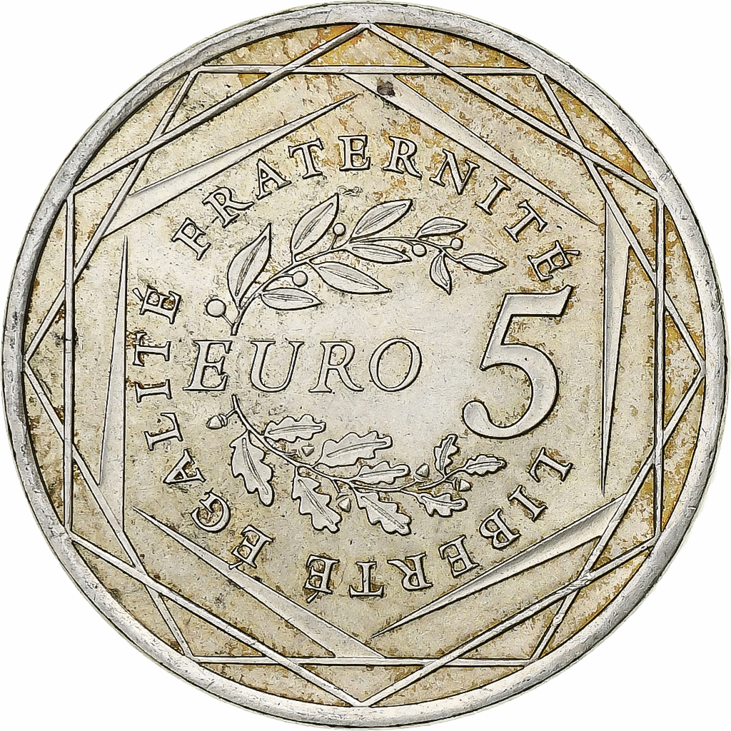 France, 5 Euro, Semeuse, 2008, Silver, , KM:1534