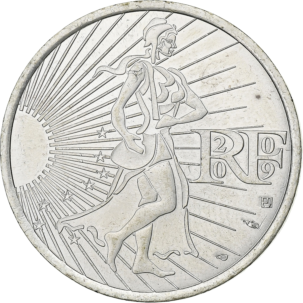 France, 10 Euro, 2009, Argent, SPL, Gadoury:EU337, KM:1580