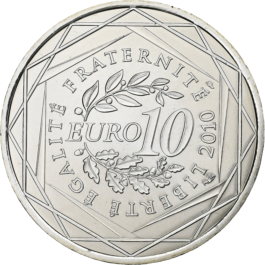 France, 10 Euro, Euros des régions, Ile De France, 2010, Paris, Silver