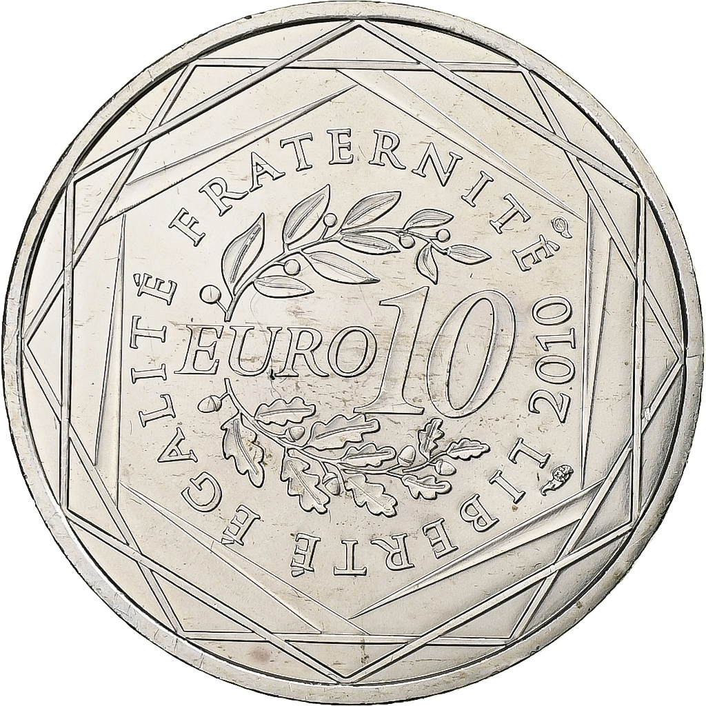 France, 10 Euro, Euros des régions, Pays De La Loire, 2010, Paris, Silver