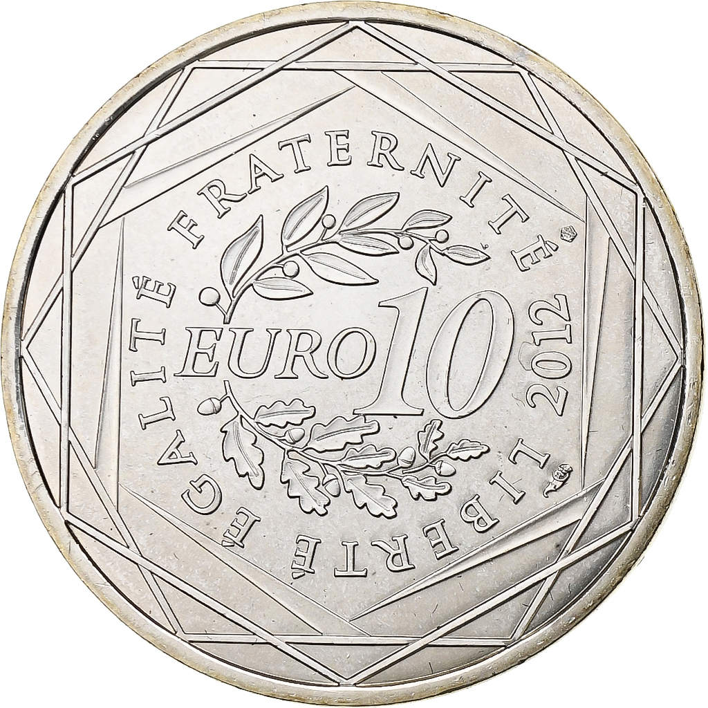 Frankreich, 10 Euro, Euros des régions, Pays De La Loire, 2012, Silber, STGL