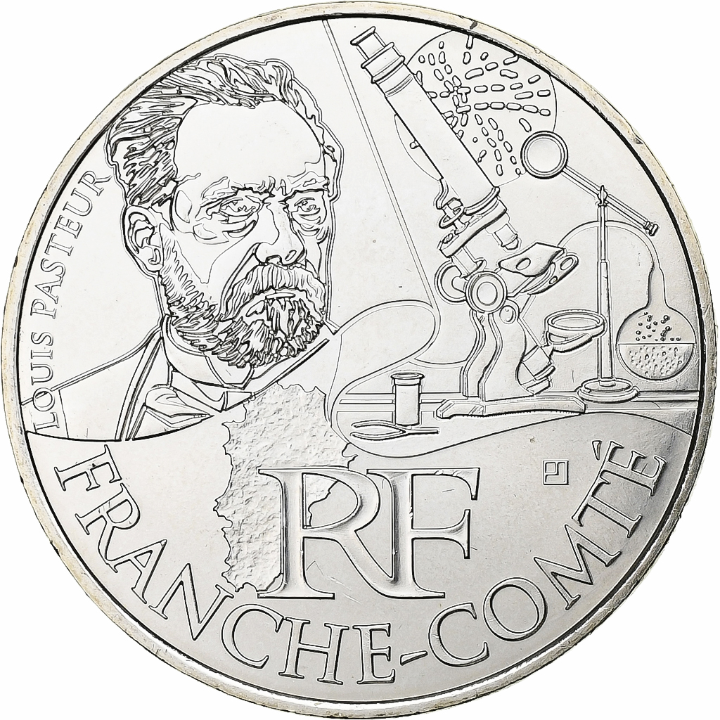 France, 10 Euro, Euros des régions, Franche-Comté, 2012, Monnaie de Paris