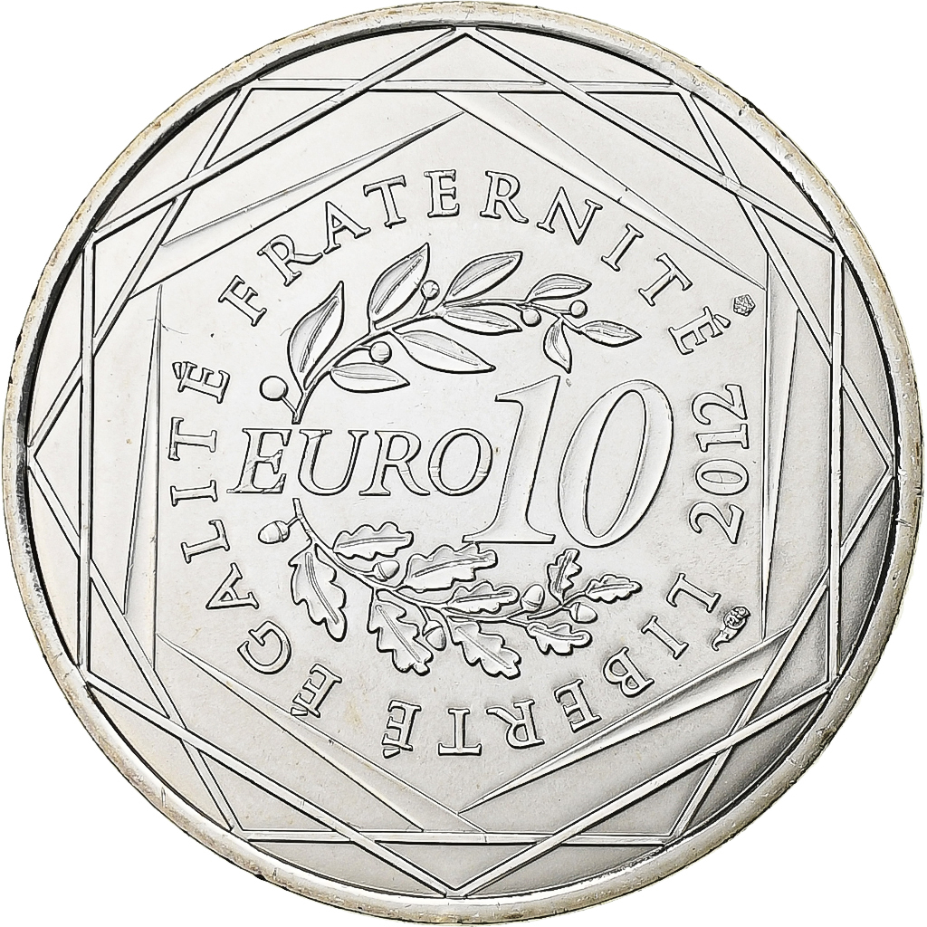 France, 10 Euro, Euros des régions, Franche-Comté, 2012, Monnaie de Paris
