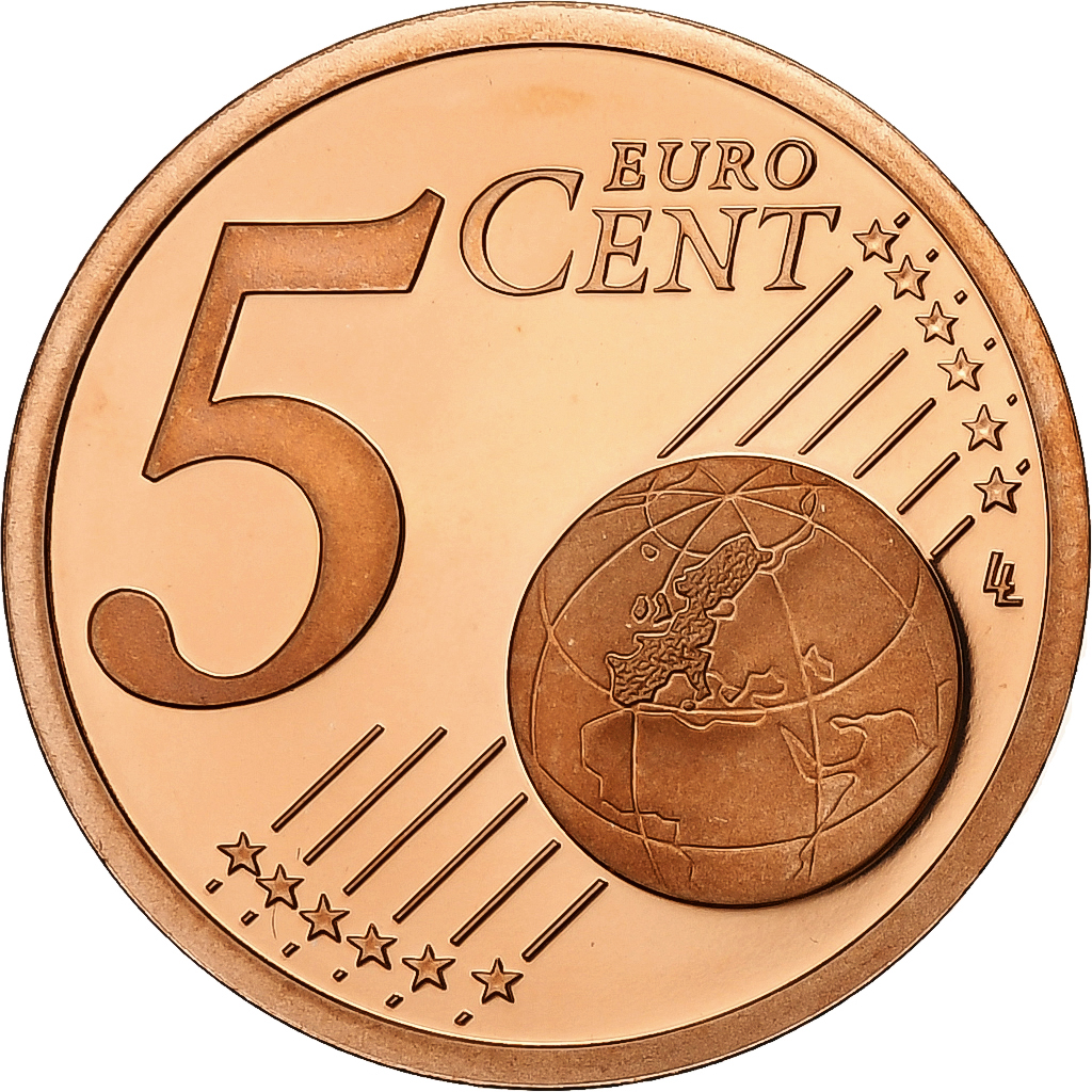 France, 5 Euro Cent, 2010, Paris, Cuivre plaqué acier, NEUF, Gadoury:3.