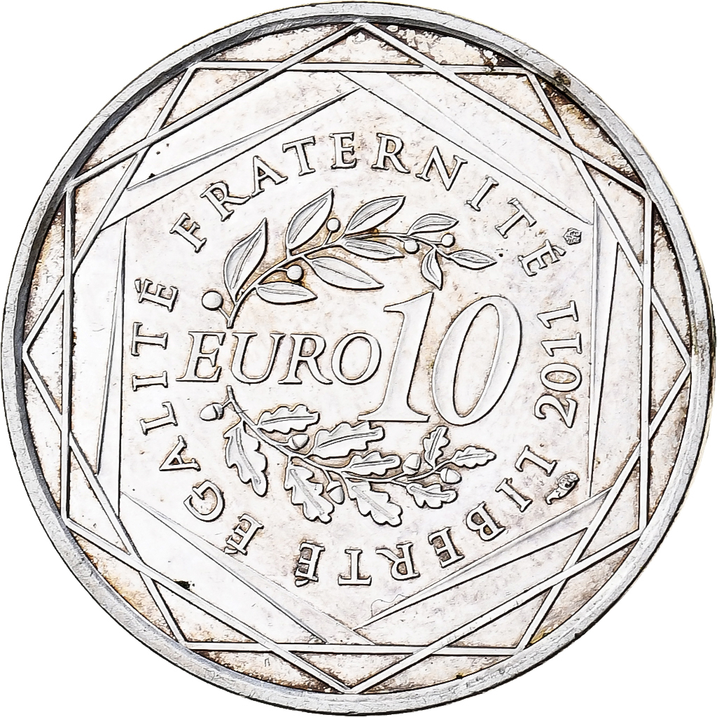 France, 10 Euro, Euros des régions, Nord-Pas De Calais, 2011, Paris, Argent