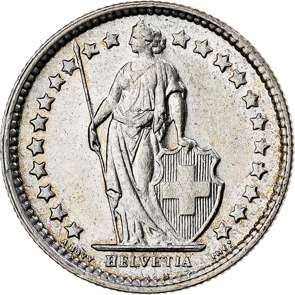 Switzerland, 1/2 Franc, 1960, Bern, Silver, , KM:23
