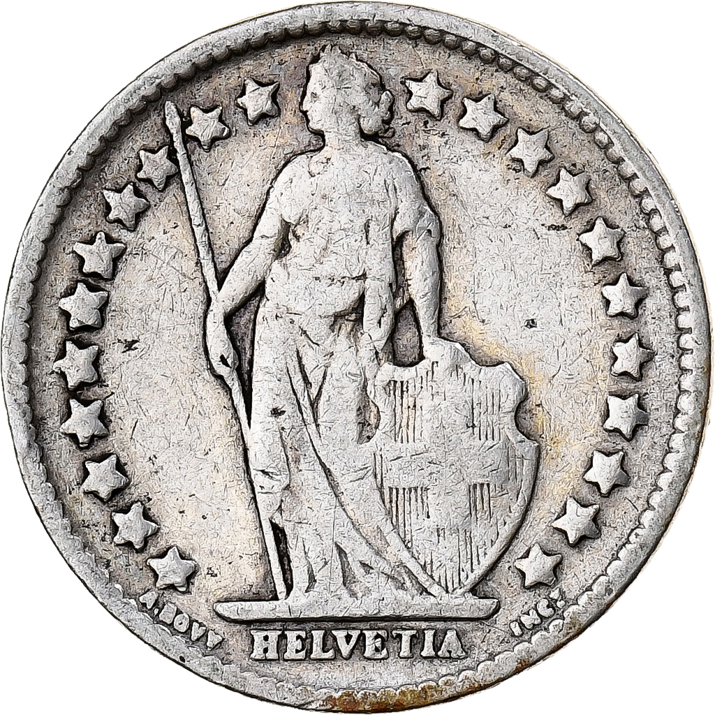 Switzerland, 1/2 Franc, 1908, Bern, Silver, , KM:23