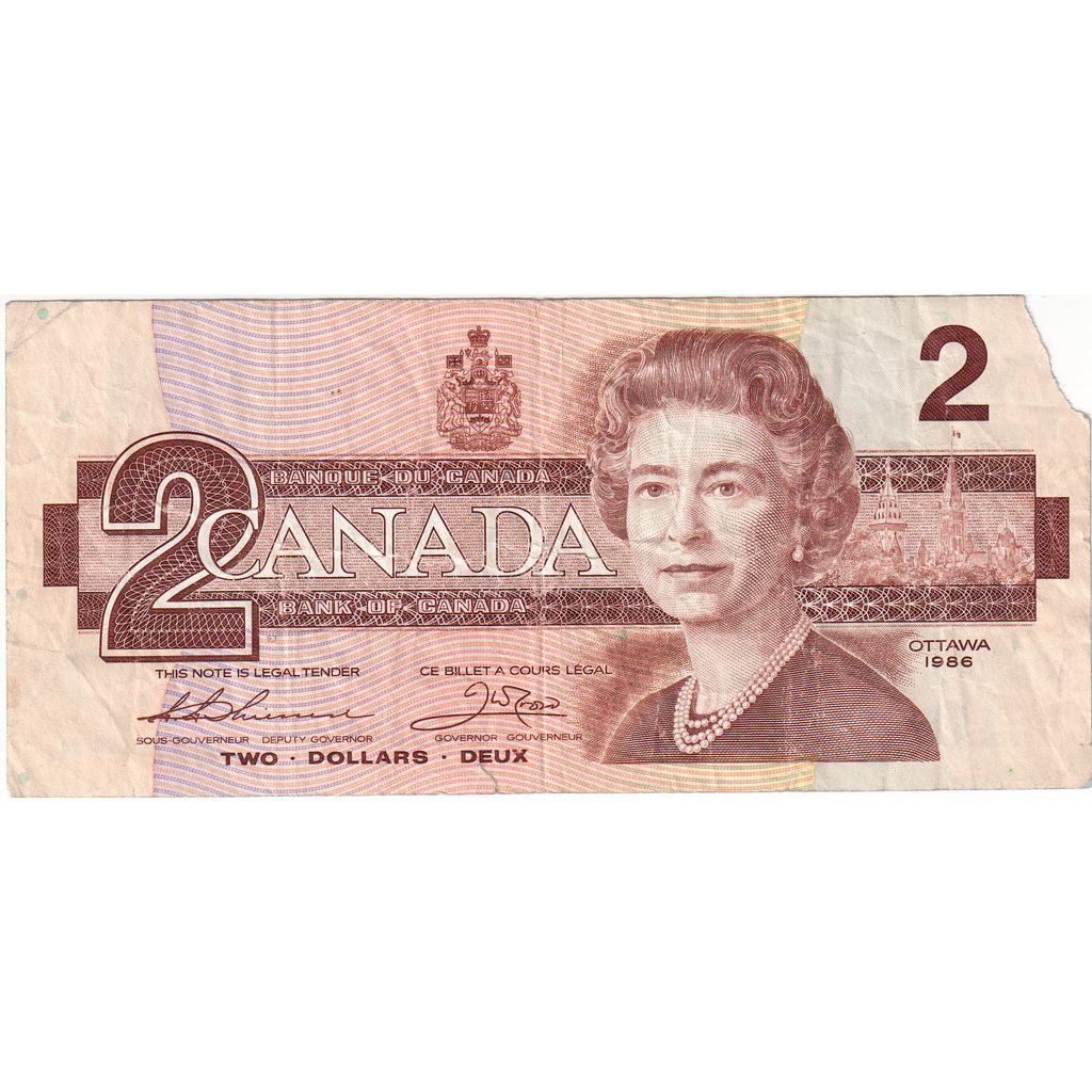 Canada, 2 Dollars, 1986, VF(20-25)