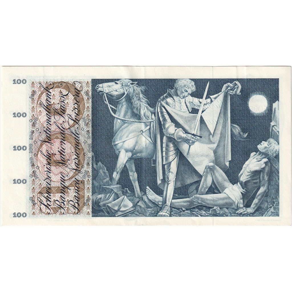 Switzerland, 100 Francs, 1964-04-02, AU(55-58), Km:49f