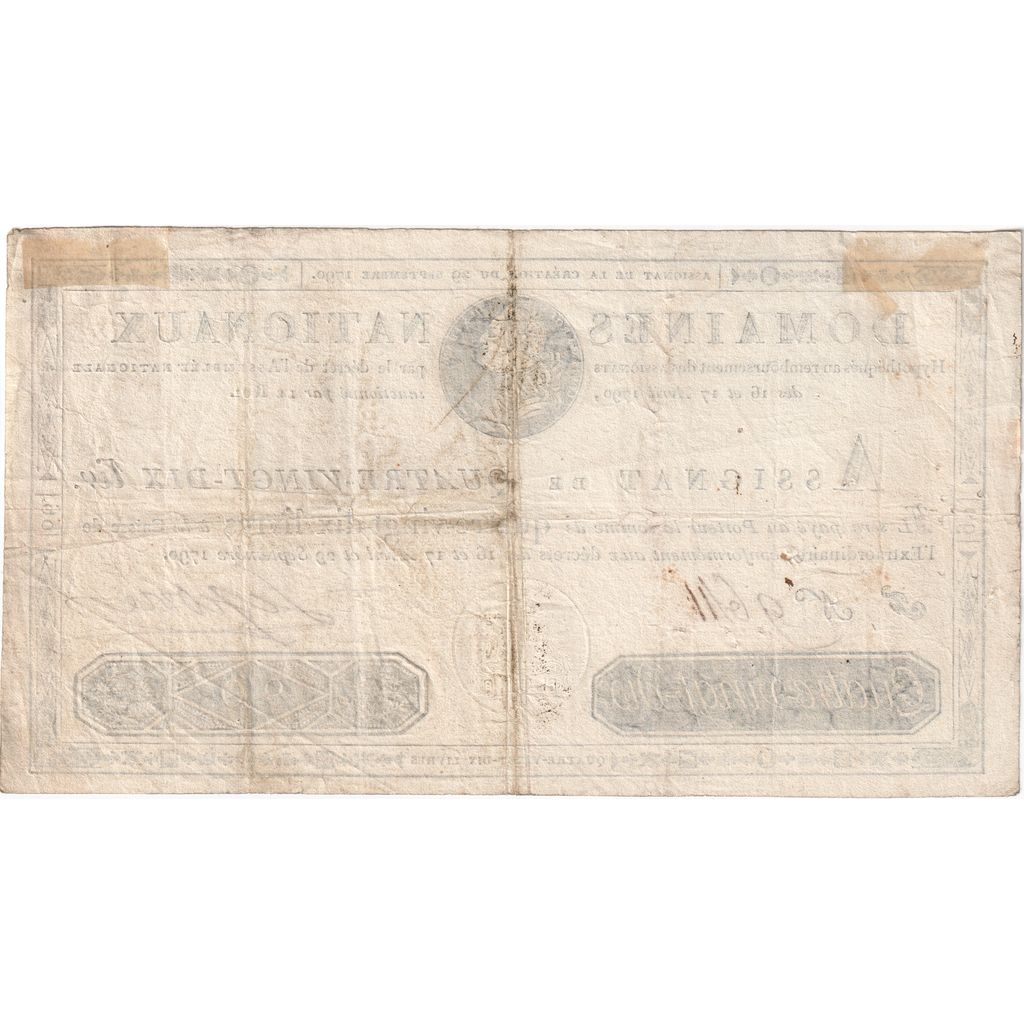 France, 90 Livres, 1790-09-29, F, VF(30-35)