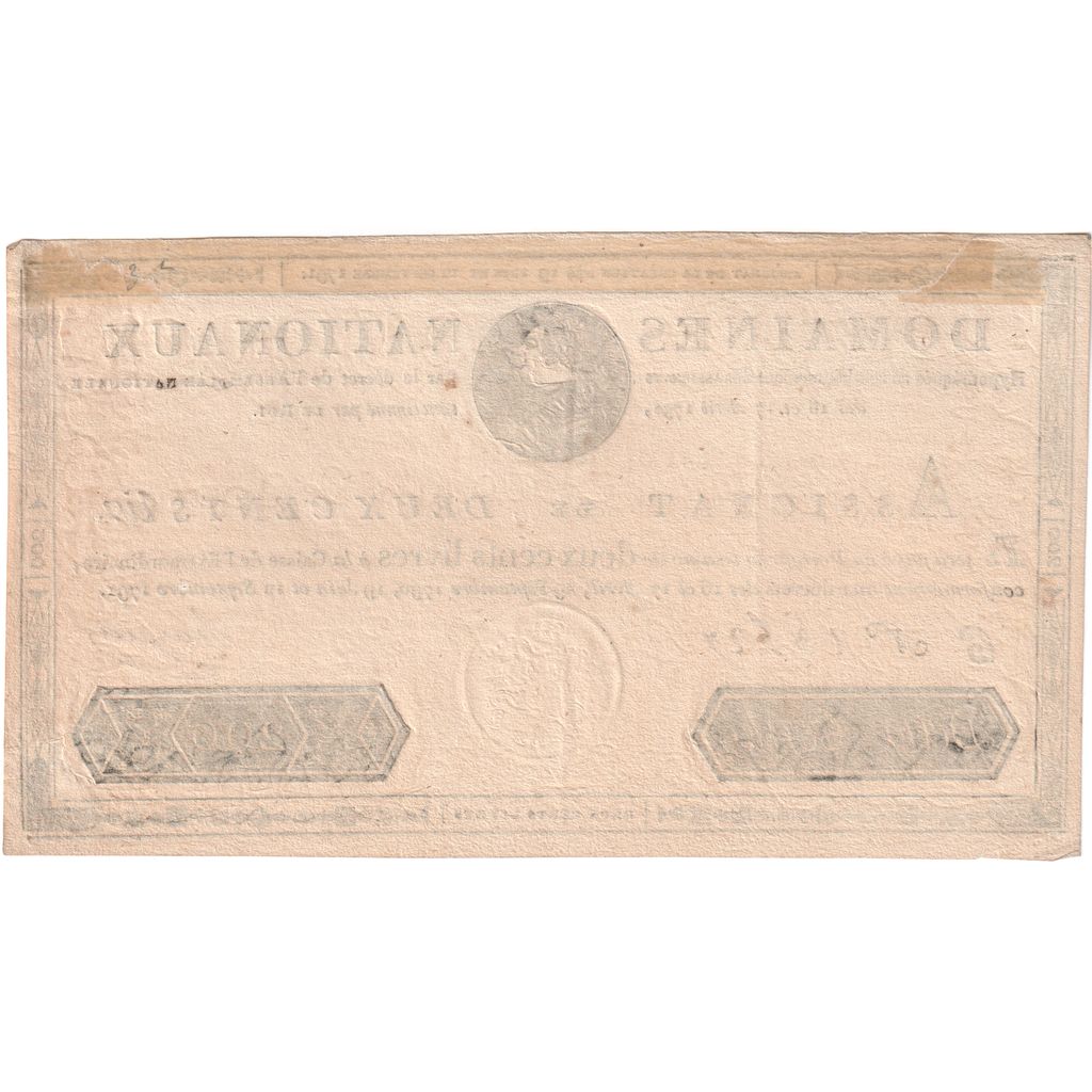 France, 200 Livres, 1791-09-12, C, AU(50-53)