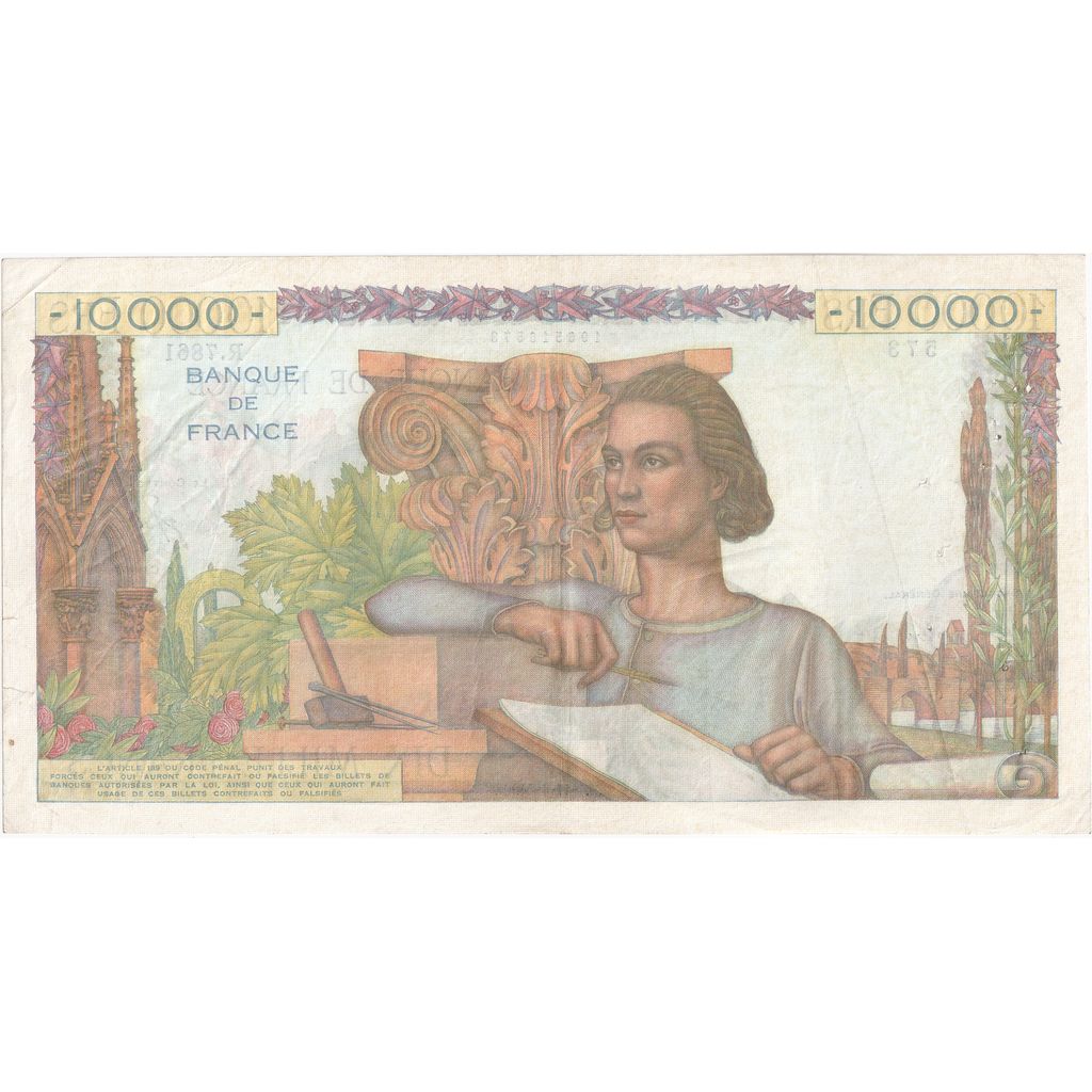 France, 10000 Francs, Génie Français, 1954-11-04, R.7861, EF(40-45)
