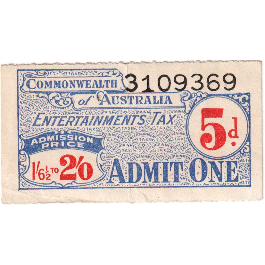 Australia, 5 Dollars, 1946-1949, Stamp, AU