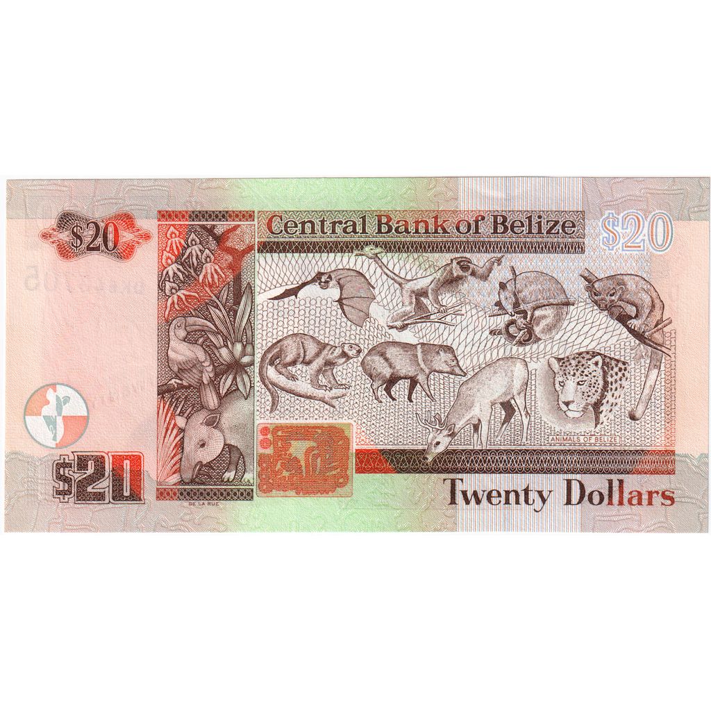 Belize, 20 Dollars, 2010-08-01, UNC