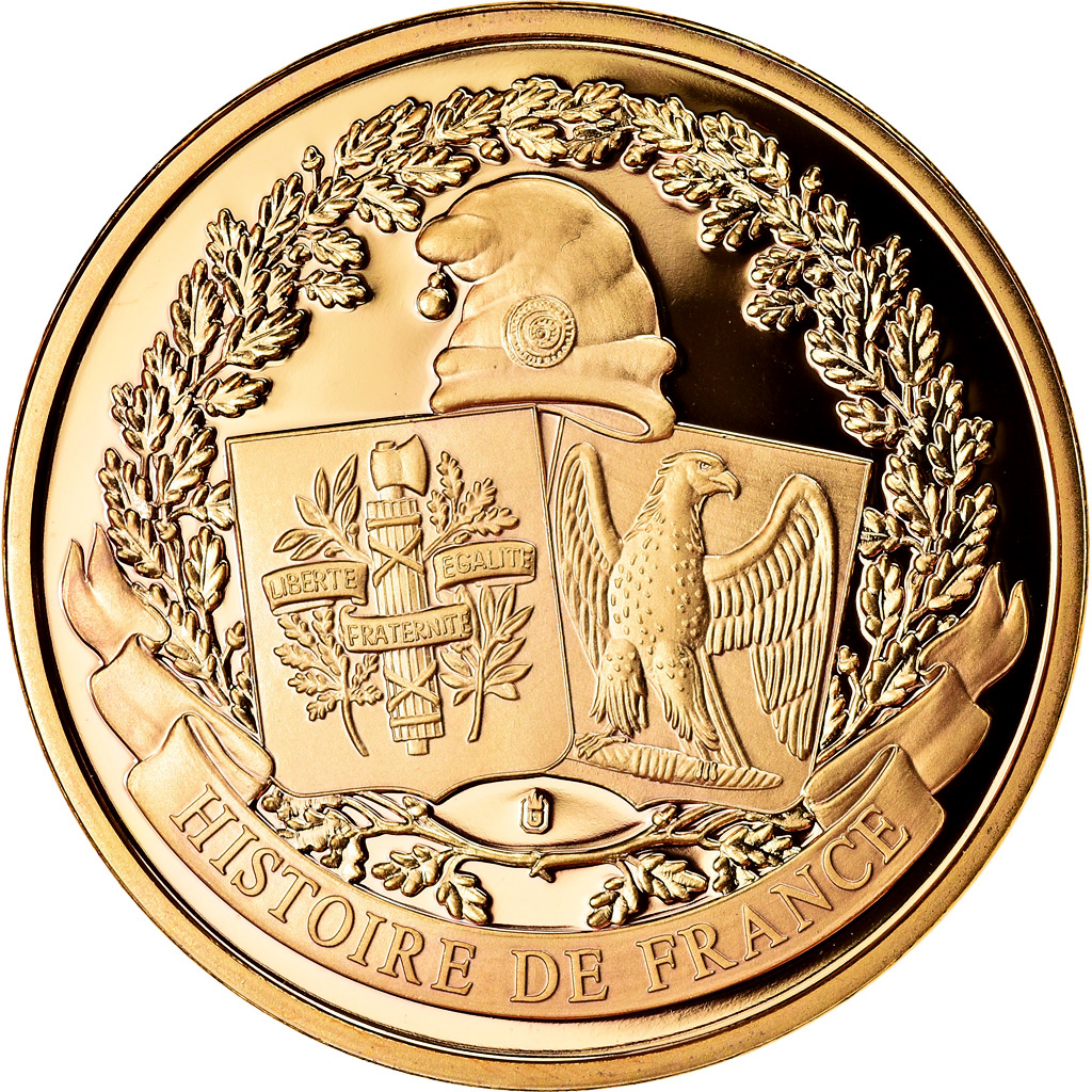 France, Medal, Vème République, Charles De Gaulle, , Copper Gilt