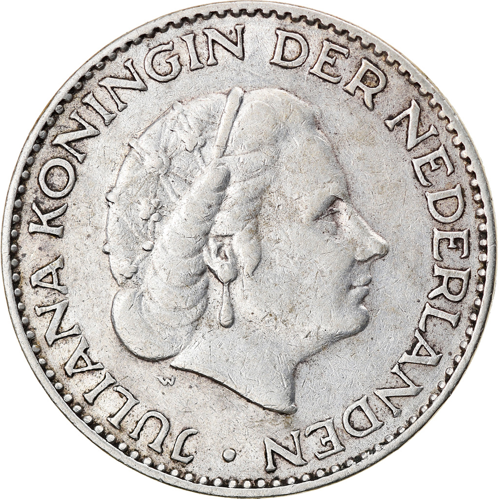 Coin, Netherlands, Juliana, Gulden, 1956, , Silver, KM:184