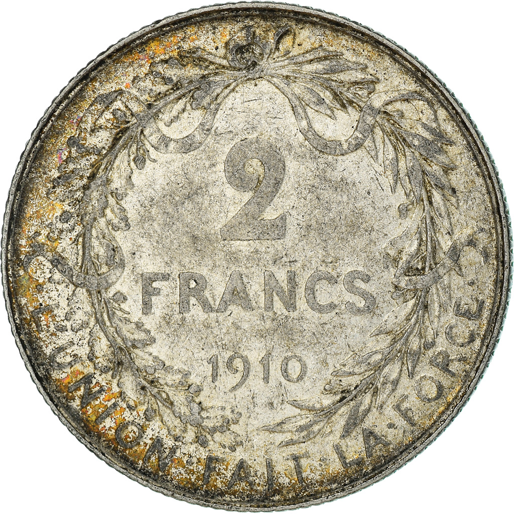 Coin, Belgium, 2 Francs, 2 Frank, 1910, , Silver, KM:74