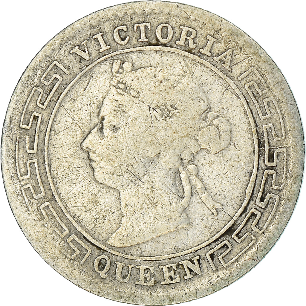 Coin, Ceylon, Victoria, 10 Cents, 1894, , Silver, KM:94