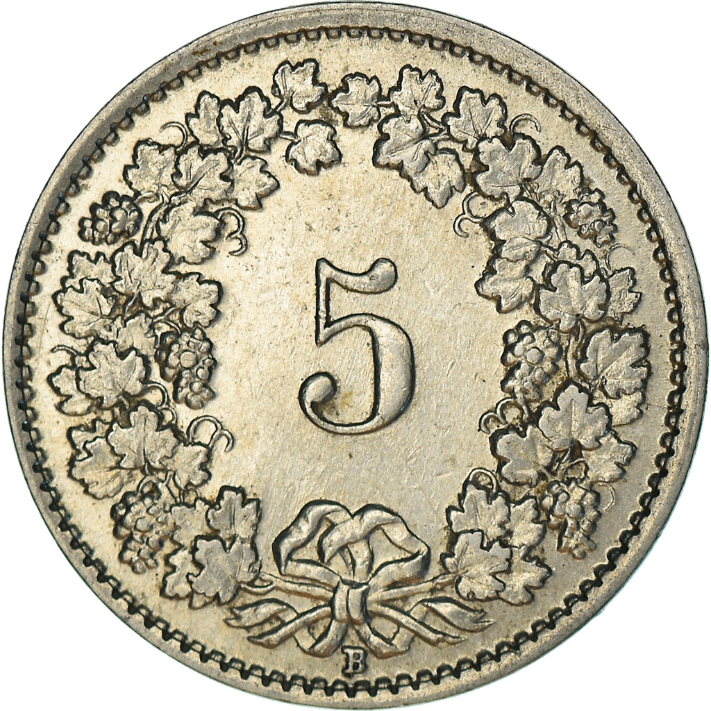 Coin, Switzerland, 5 Rappen, 1933, Bern, , Nickel, KM:26b
