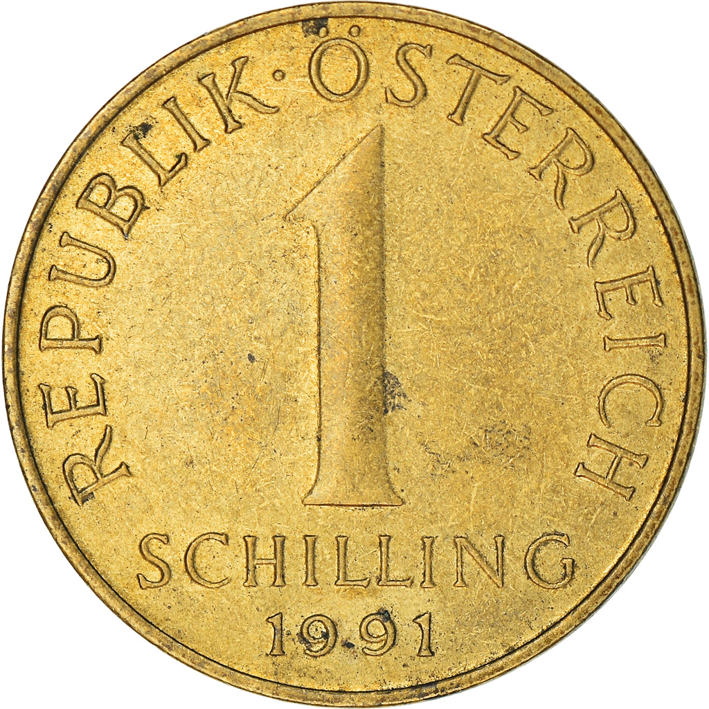Coin, Austria, Schilling, 1991, , Aluminum-Bronze, KM:2886
