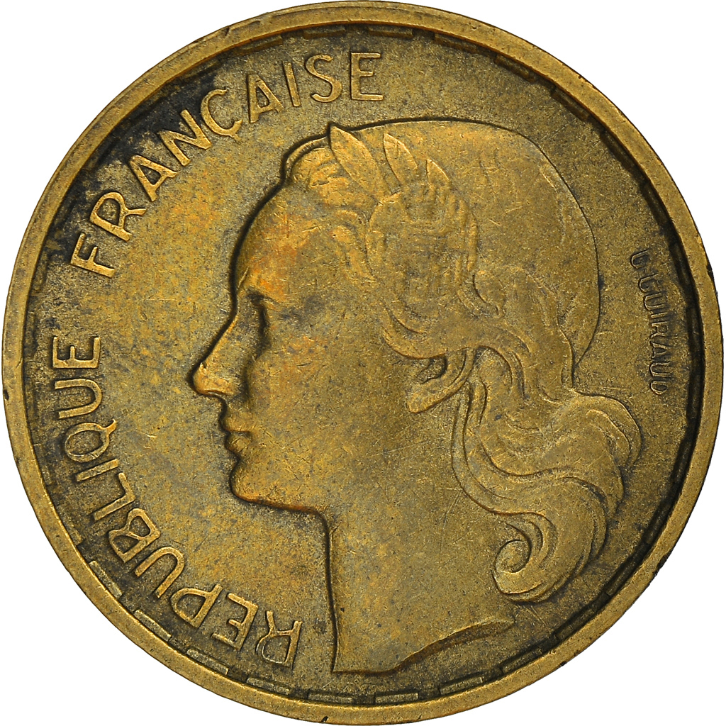 Coin, France, Guiraud, 20 Francs, 1950, Paris, , Aluminum-Bronze