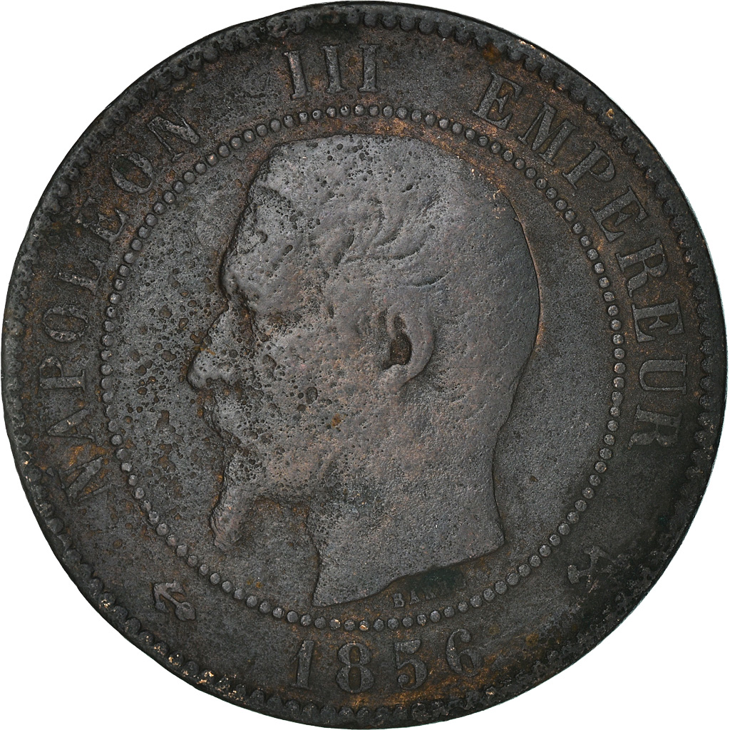 Coin, France, Napoleon III, Napoléon III, 10 Centimes, 1856, Rouen, 