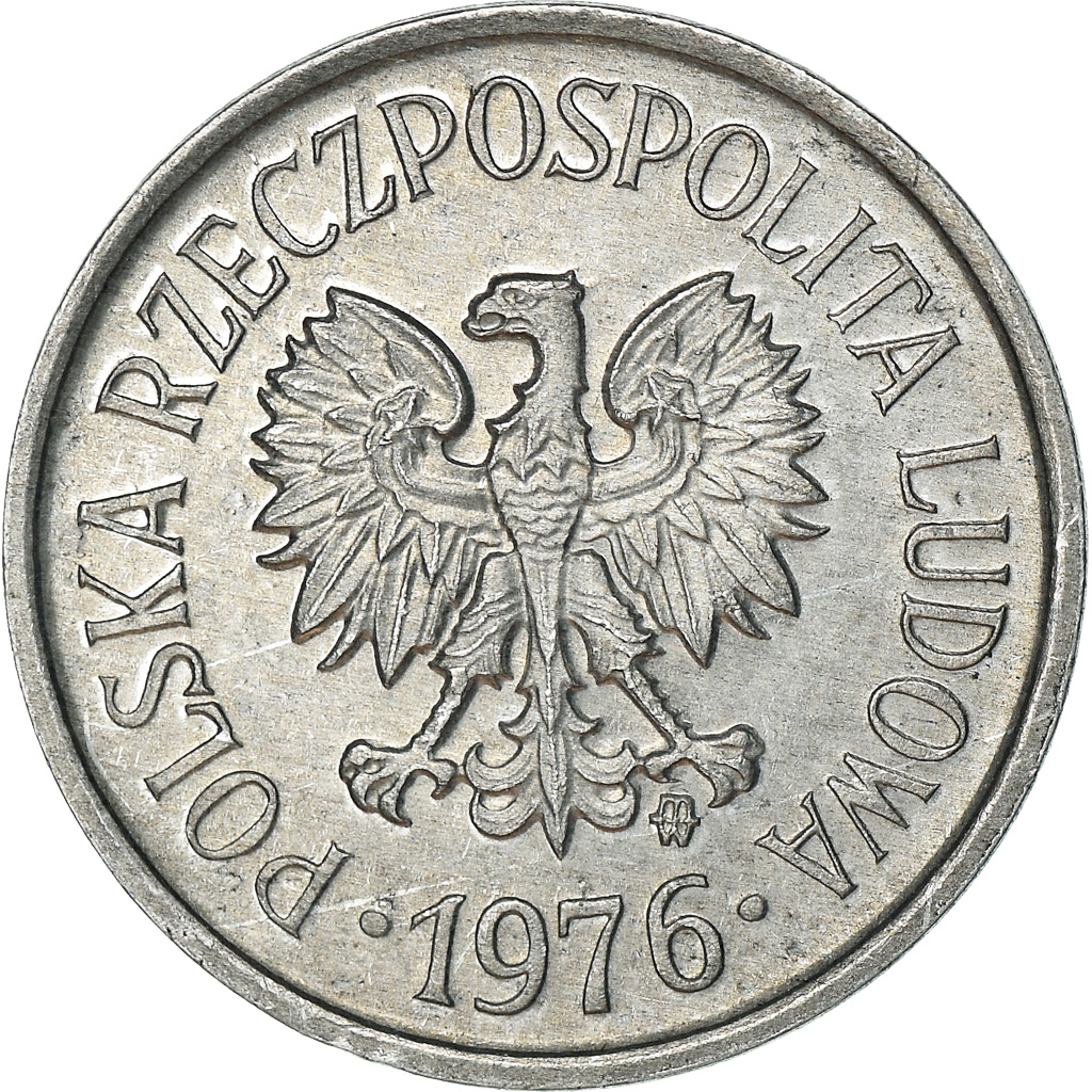 Coin, Poland, 10 Groszy, 1976, Warsaw, , Aluminum, KM:AA47