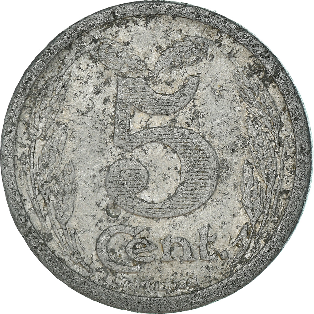 Coin, France, Chambre de Commerce, Evreux, 5 Centimes, 1921, 