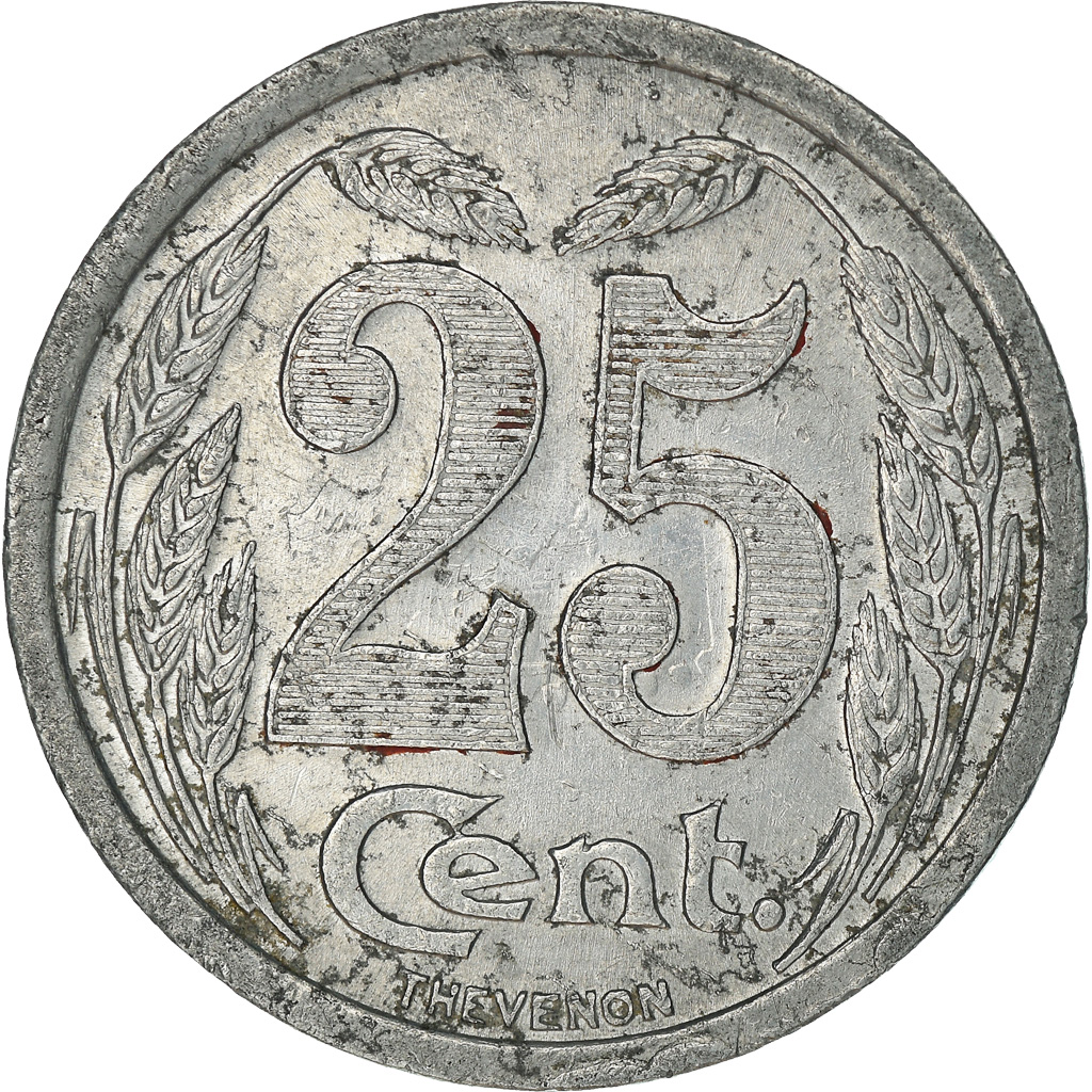 Coin, France, Chambre de Commerce, Evreux, 25 Centimes, 1921, 