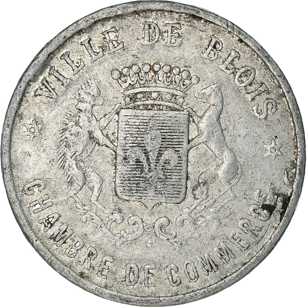 Coin, France, Chambre de Commerce, Blois, 10 Centimes, 1918, 