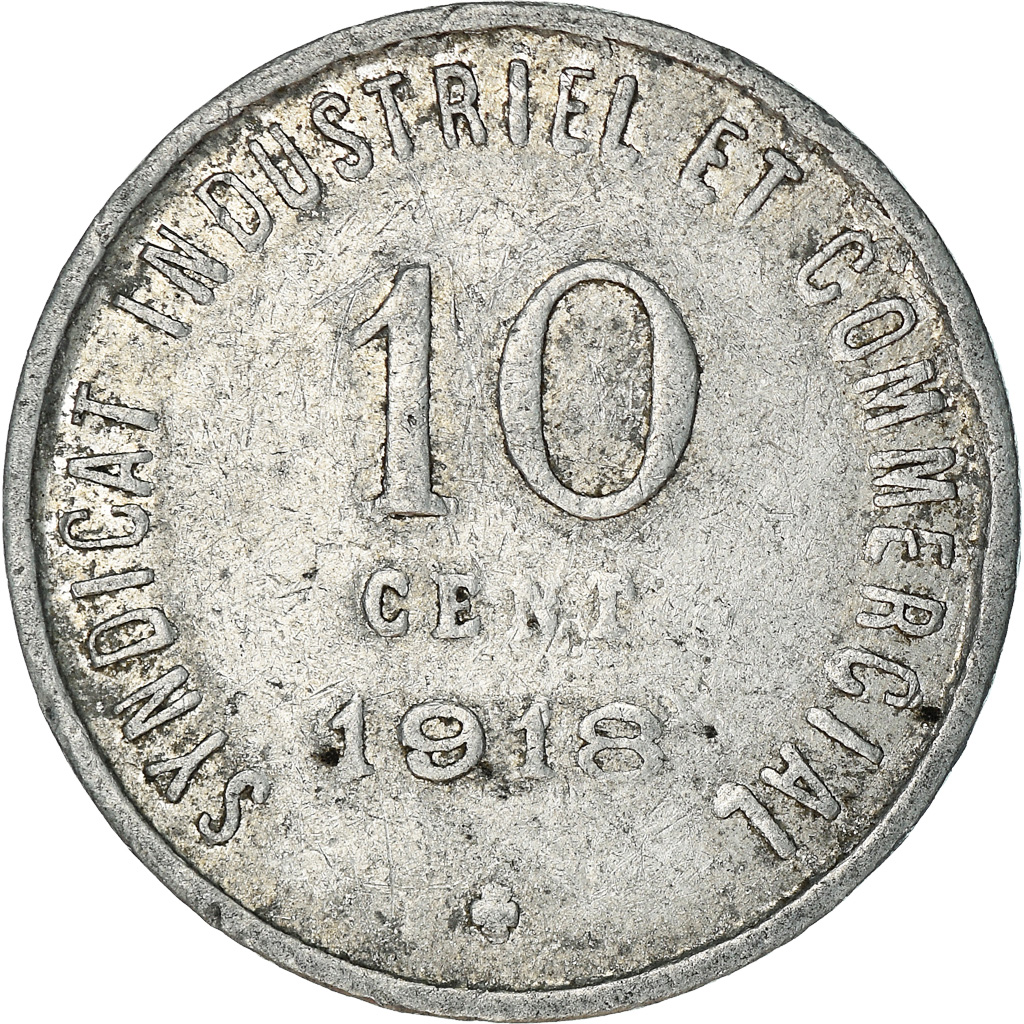 Coin, France, Chambre de Commerce, Blois, 10 Centimes, 1918, 