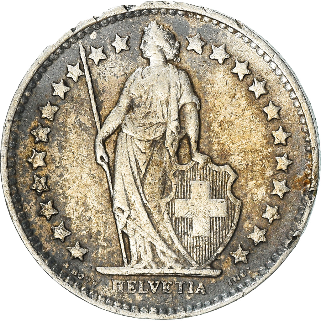 Coin, Switzerland, 1/2 Franc, 1950, Bern, , Silver, KM:23