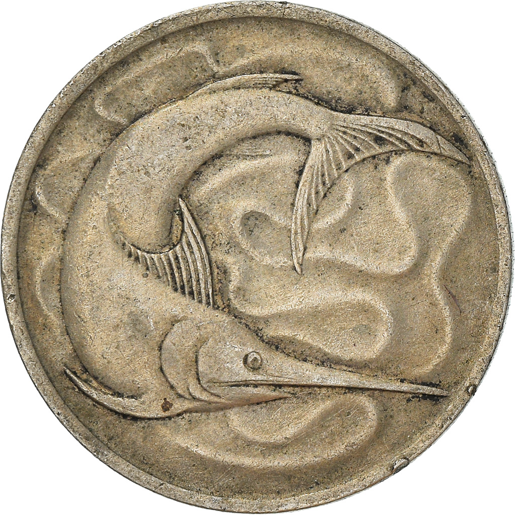 Coin, Singapore, 20 Cents, 1969, Singapore Mint, , Copper-nickel, KM:4